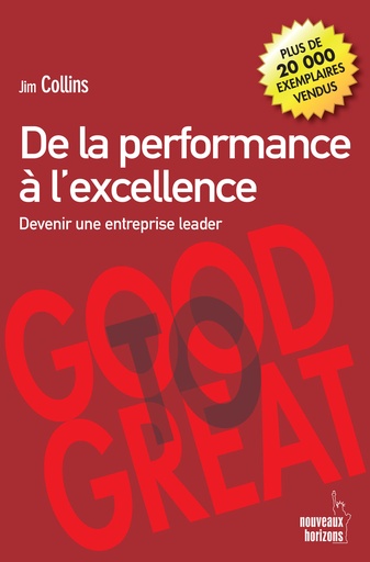 [9782357458161] De la performance à l'excellence (nvlle. couverture) - Collins, Jim NH/Pearson France 2024